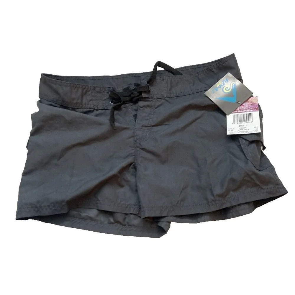 Kanu Surf Women Breeze Board Shorts Slate Grey Size 10 8100
